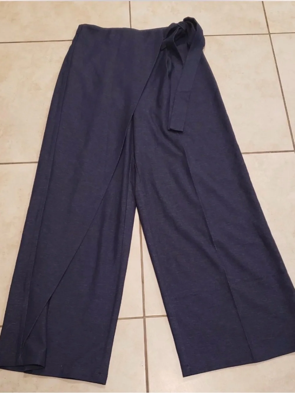Commense Asymmetric Wrap Wide -Leg Pants